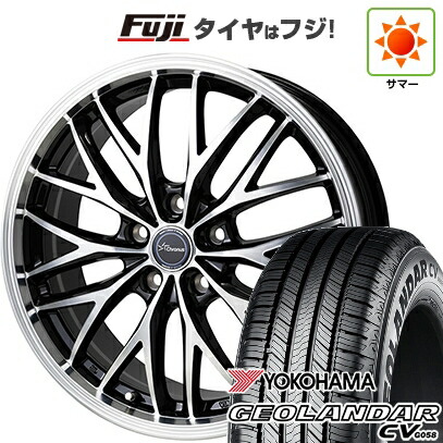 【新品国産車用5穴114.3】 夏タイヤ ホイール4本セット 235/60R18 ヨコハマ ジオランダー CV G058 ホットスタッフ クロノス CH-113 8J 18インチ(送料無料)|フジ スペシャルセレクション