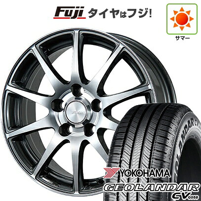 【新品国産車用5穴114.3】 夏タイヤ ホイール4本セット 225/55R18 102 V XL ヨコハマ ジオランダー CV G058 ブリヂストン エコフォルム CRS23 7J 18インチ(送料無料)|フジ スペシャルセレクション