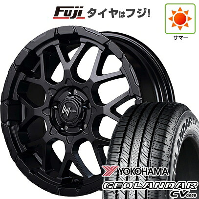 【新品国産車用5穴114.3】 夏タイヤ ホイール4本セット 235/60R18 ヨコハマ ジオランダー CV G058 MID WHEELS NITRO POWER M28 バレットS 7J 18インチ(送料無料)