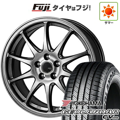 【新品国産車用5穴114.3】 夏タイヤ ホイール4本セット 215/60R17 ヨコハマ ジオランダー CV G058 モンツァ ZACK JP-202 7J 17インチ(送料無料)