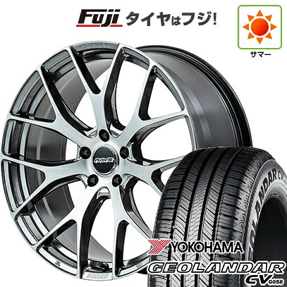 【新品国産車用5穴114.3】 夏タイヤ ホイール4本セット 235/60R18 ヨコハマ ジオランダー CV G058 RAYS レイズ ホムラ 2X7FT 7.5J 18インチ(送料無料)