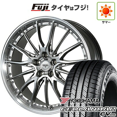 【新品国産車用5穴114.3】 夏タイヤ ホイール4本セット 225/55R18 102 V XL ヨコハマ ジオランダー CV G058 トピー ドルフレン ヒューバー 8J 18インチ(送料無料)