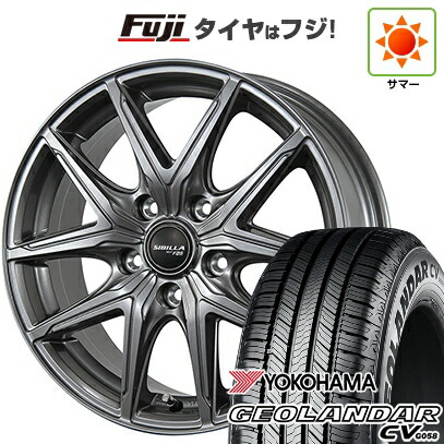 【新品国産車用5穴114.3】 夏タイヤ ホイール4本セット 225/65R17 ヨコハマ ジオランダー CV G058 トピー シビラ NEXT F05 7J 17インチ(送料無料)