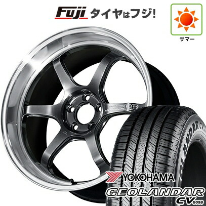 【新品国産車用5穴100】 夏タイヤ ホイール4本セット 225/55R18 102 V XL ヨコハマ ジオランダー CV G058 ヨコハマ アドバンレーシング R6 8J 18インチ(送料無料)