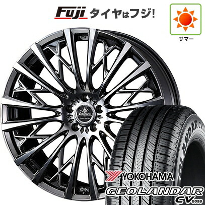 【新品国産車用5穴114.3】 夏タイヤ ホイール4本セット 235/60R18 ヨコハマ ジオランダー CV G058 WEDS ウェッズ クレンツェ シュリット 855EVO 7.5J 18インチ(送料無料)