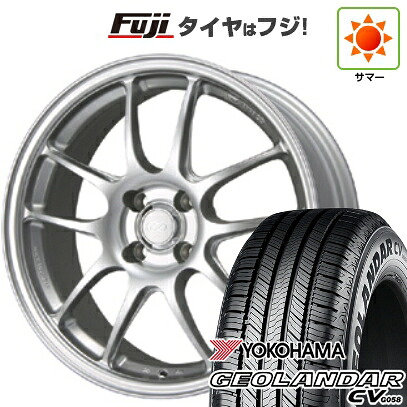 【新品国産車用5穴100】 夏タイヤ ホイール4本セット 225/60R17 99 V ヨコハマ ジオランダー CV G058 ENKEI エンケイ PerformanceLine PF01 7J 17インチ(送料無料)