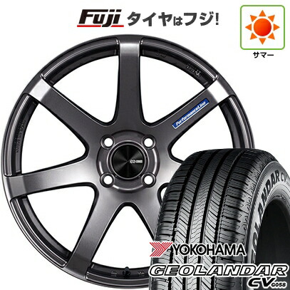 【新品国産車用5穴114.3】 夏タイヤ ホイール4本セット 225/65R17 ヨコハマ ジオランダー CV G058 ENKEI エンケイ PerformanceLine PF07 7.5J 17インチ(送料無料)