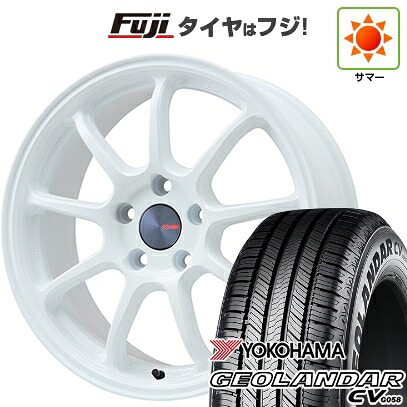 【新品国産車用5穴114.3】 夏タイヤ ホイール4本セット 235/60R18 ヨコハマ ジオランダー CV G058 ENKEI エンケイ PerformanceLine PF09 フジオリジナルカラー 7.5J 18インチ(送料無料)|フジ スペシャルセレクション