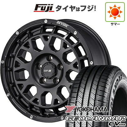 【新品国産車用5穴114.3】 夏タイヤ ホイール4本セット 225/60R17 99 V ヨコハマ ジオランダー CV G058 SSR ディバイド G：M 7.5J 17インチ(送料無料)