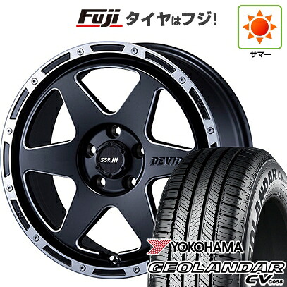 【新品国産車用5穴114.3】 夏タイヤ ホイール4本セット 215/65R16 ヨコハマ ジオランダー CV G058 SSR ディバイド TR-6 7J 16インチ(送料無料)