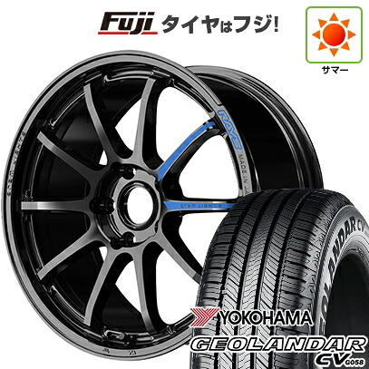 【新品国産車用5穴114.3】 夏タイヤ ホイール4本セット 225/60R17 99 V ヨコハマ ジオランダー CV G058 RAYS レイズ グラムライツ 57NR SPEC-M 7J 17インチ(送料無料)|フジ スペシャルセレクション