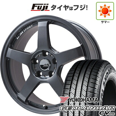 【新品国産車用5穴114.3】 夏タイヤ ホイール4本セット 235/55R18 ヨコハマ ジオランダー CV G058 レアマイスター LMスポーツ LM-05R(マットガンメタ) 7.5J 18インチ(送料無料)|フジ スペシャルセレクション