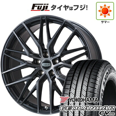 【新品国産車用5穴114.3】 夏タイヤ ホイール4本セット 225/55R18 102 V XL ヨコハマ ジオランダー CV G058 プレミックス MER XMESH ブラッククリア 7J 18インチ(送料無料)|フジ スペシャルセレクション