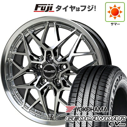 【新品国産車用5穴100】 夏タイヤ ホイール4本セット 225/60R17 99 V ヨコハマ ジオランダー CV G058 ホットスタッフ プレシャス アストM5 7J 17インチ(送料無料)