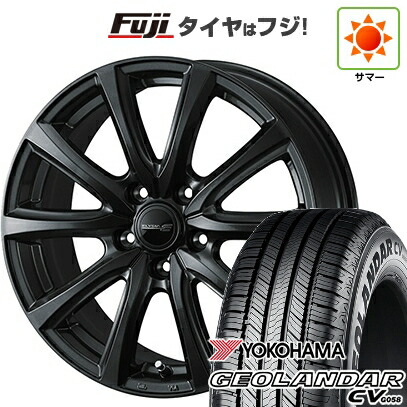 【新品国産車用5穴114.3】 夏タイヤ ホイール4本セット 235/55R18 ヨコハマ ジオランダー CV G058 WEDS ウェッズ エリシア 7.5J 18インチ(送料無料)