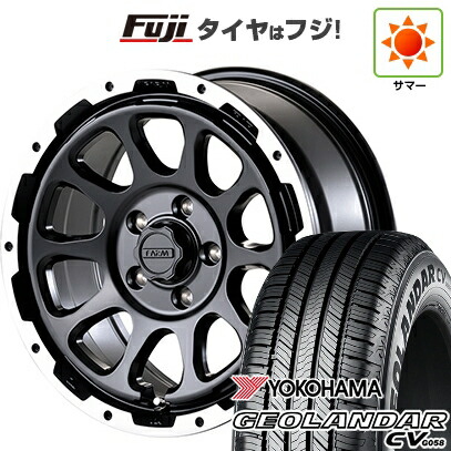【新品】デリカD5 夏タイヤ ホイール4本セット 215/70R16 ヨコハマ ジオランダー CV G058 モーターファーム ファームD10 7J 16インチ(送料無料)