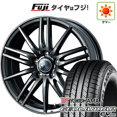 【新品国産車用5穴114.3】 夏タイヤ ホイール4本セット 215/50R18 ヨコハマ ジオランダー CV G058 WEDS ウェッズ ザミック ティート 7.5J 18インチ(送料無料)