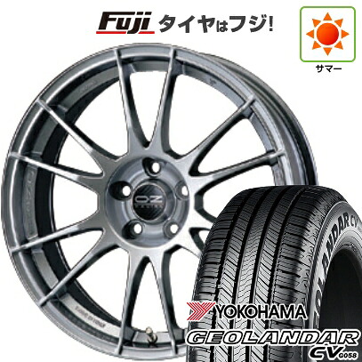 【新品国産車用5穴100】 夏タイヤ ホイール4本セット 225/55R18 102 V XL ヨコハマ ジオランダー CV G058 OZ ウルトラレッジェーラ 8J 18インチ(送料無料)