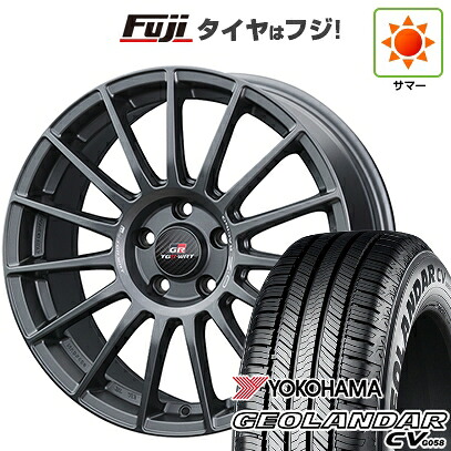 【新品国産車用5穴114.3】 夏タイヤ ホイール4本セット 235/55R18 ヨコハマ ジオランダー CV G058 OZ スーパーツーリズモ TGR-WRT 8J 18インチ(送料無料)