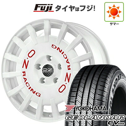 【新品】デリカD5 夏タイヤ ホイール4本セット 235/70R16 ヨコハマ ジオランダー CV G058 OZ ラリーレーシング 7J 16インチ(送料無料)