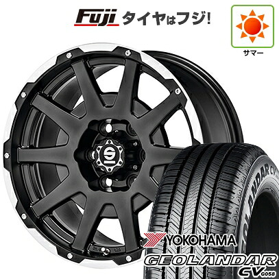 【新品国産車用5穴114.3】 夏タイヤ ホイール4本セット 215/60R17 ヨコハマ ジオランダー CV G058 OZ SPARCO ダカール 7.5J 17インチ(送料無料)