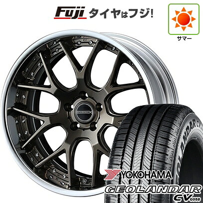 【新品国産車用5穴100】 夏タイヤ ホイール4本セット 225/55R18 102 V XL ヨコハマ ジオランダー CV G058 WEDS ウェッズ マーベリック 1307M 8J 18インチ(送料無料)