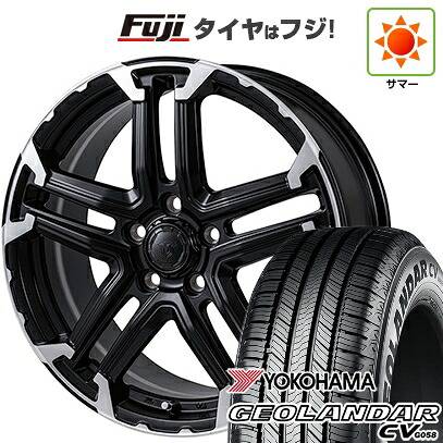 【新品国産車用5穴114.3】 夏タイヤ ホイール4本セット 225/60R17 99 V ヨコハマ ジオランダー CV G058 モンツァ JPスタイル MJ-T 7J 17インチ(送料無料)