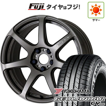 【新品国産車用5穴100】 夏タイヤ ホイール4本セット 225/60R17 99 V ヨコハマ ジオランダー CV G058 WORK ワーク エモーション T7R【限定】 7J 17インチ(送料無料)｜フジ スペシャルセレクション