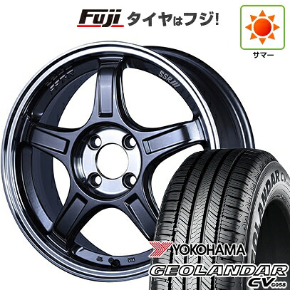 【新品国産車用5穴100】 夏タイヤ ホイール4本セット 225/60R17 99 V ヨコハマ ジオランダー CV G058 SSR GT GTX03 7J 17インチ(送料無料)｜フジ スペシャルセレクション
