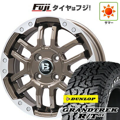 【新品】デリカD5 夏タイヤ ホイール4本セット 235/70R16 ダンロップ グラントレック R/T01 RWL/RBL ビッグウエイ B-LUGNAS FRD(ブロンズ/リムポリッシュ) 6.5J 16インチ(送料無料)