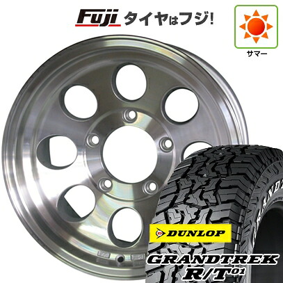 【新品】ランクル70(GDJ76W) 夏タイヤ ホイール4本セット 285/75R16 ダンロップ グラントレック R/T01 RWL/RBL WEDS ウェッズ ジムライン タイプ2 8J 16インチ(送料無料)｜フジ スペシャルセレクション