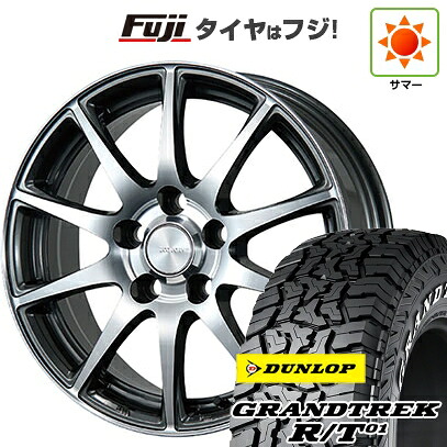 【新品国産車用5穴114.3】 夏タイヤ ホイール4本セット 225/65R17 ダンロップ グラントレック R/T01 RWL/RBL ブリヂストン エコフォルム CRS23 7J 17インチ(送料無料)