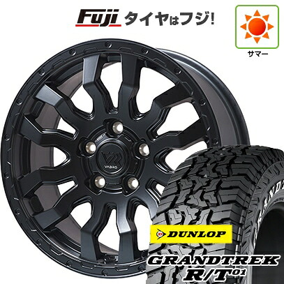 【新品】デリカD5 夏タイヤ ホイール4本セット 215/70R16 ダンロップ グラントレック R/T01 RWL/RBL トピー ヴァブロ RR-01【限定】 7J 16インチ(送料無料)|フジ スペシャルセレクション