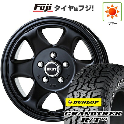 【新品】デリカD5 夏タイヤ ホイール4本セット 225/70R16 ダンロップ グラントレック R/T01 RWL/RBL トライスター BRUT BR-44 6.5J 16インチ(送料無料)