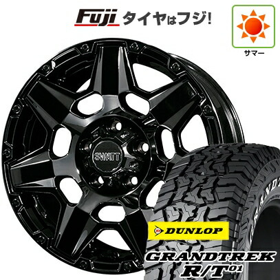 【新品】デリカD5 夏タイヤ ホイール4本セット 215/70R16 ダンロップ グラントレック R/T01 RWL/RBL クライメイト スワット(SBC) 7J 16インチ(送料無料)｜フジ スペシャルセレクション 105,500円