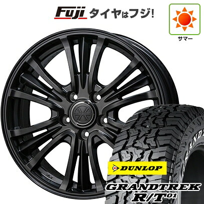 【新品】デリカD5 夏タイヤ ホイール4本セット 235/70R16 ダンロップ グラントレック R/T01 RWL/RBL トピー バザルト-X タイプ2 7J 16インチ(送料無料)