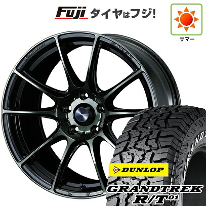 【新品国産車用5穴114.3】 夏タイヤ ホイール4本セット 225/65R17 ダンロップ グラントレック R/T01 RWL/RBL WEDS ウェッズスポーツ SA-25R 7.5J 17インチ(送料無料)