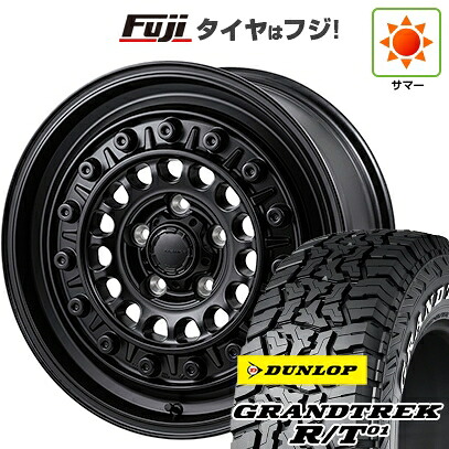 【新品】デリカD5 夏タイヤ ホイール4本セット 225/70R16 ダンロップ グラントレック R/T01 RWL/RBL モンツァ HI-BLOCK ターマー 7J 16インチ(送料無料)|フジ スペシャルセレクション
