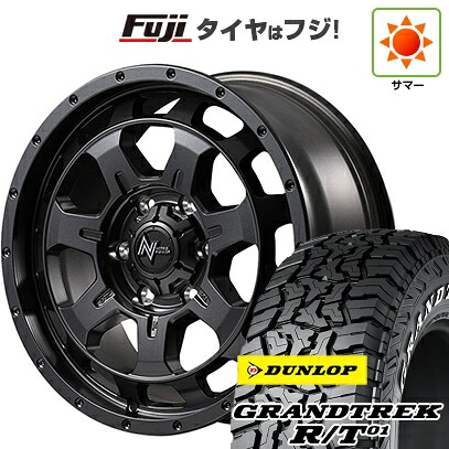 【新品】デリカD5 夏タイヤ ホイール4本セット 225/70R16 ダンロップ グラントレック R/T01 RWL/RBL MID WHEELS NITRO POWER M7 ファランクス 7J 16インチ(送料無料)|フジ スペシャルセレクション