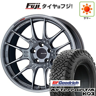 【新品国産車用5穴114.3】 夏タイヤ ホイール4本セット 225/65R17 BFグッドリッチ オールテレーンT/A KO3 RBL ENKEI エンケイ Racing GTC02 7.5J 17インチ(送料無料)