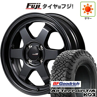 【新品国産車用5穴114.3】 夏タイヤ ホイール4本セット 225/65R17 BFグッドリッチ オールテレーンT/A KO3 RBL MID WHEELS MID RACING R06 7.5J 17インチ(送料無料)