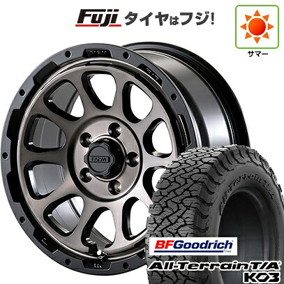 【新品国産車用5穴114.3】 夏タイヤ ホイール4本セット 225/65R17 BFグッドリッチ オールテレーンT/A KO3 RBL モーターファーム ファームD10 7J 17インチ(送料無料)