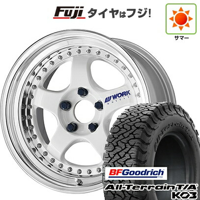 【新品国産車用5穴114.3】 夏タイヤ ホイール4本セット 225/65R17 BFグッドリッチ オールテレーンT/A KO3 RBL WORK ワーク マイスター S1 3P 7.5J 17インチ(送料無料)