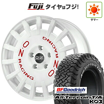 【新品】デリカD5 夏タイヤ ホイール4本セット 245/70R16 BFグッドリッチ オールテレーンT/A KO3 RWL OZ ラリーレーシング 7J 16インチ(送料無料)