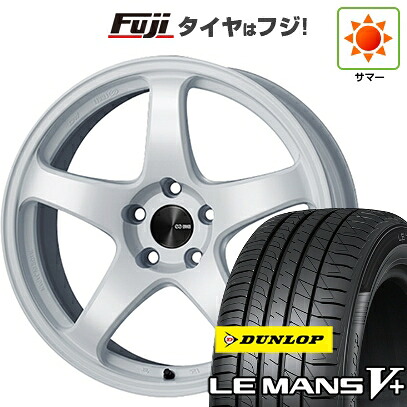 【新品国産車用5穴100】 夏タイヤ ホイール4本セット 225/40R19 ダンロップ ルマン V+(ファイブプラス) ENKEI エンケイ PerformanceLine PF05 8J 19インチ(送料無料)
