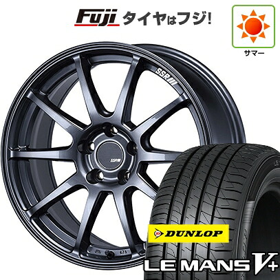【新品国産車用5穴100】 夏タイヤ ホイール4本セット 215/40R18 ダンロップ ルマン V+(ファイブプラス) SSR GT GTV02 グラファイトガンメタ【限定】 7.5J 18インチ(送料無料)｜フジ スペシャルセレクション