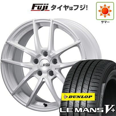 【新品国産車用5穴100】 夏タイヤ ホイール4本セット 225/40R18 ダンロップ ルマン V+(ファイブプラス) SSR ライナー タイプ10モノブロック 8.5J 18インチ(送料無料)