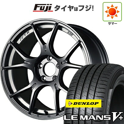 【新品国産車用5穴100】 夏タイヤ ホイール4本セット 225/40R18 ダンロップ ルマン V+(ファイブプラス) SSR GT GTX02 8.5J 18インチ(送料無料)