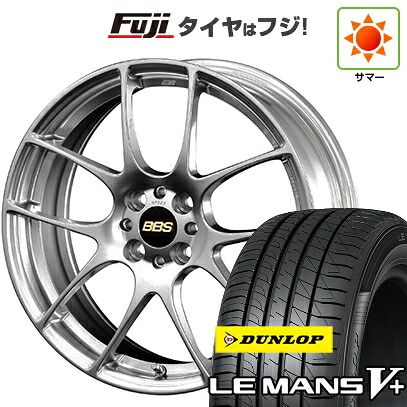 【新品国産車用5穴100】 夏タイヤ ホイール4本セット 215/45R17 ダンロップ ルマン V+(ファイブプラス) BBS JAPAN RF 7J 17インチ(送料無料)