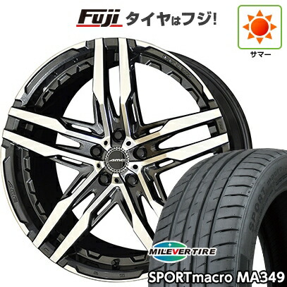 【新品国産車用5穴114.3】 夏タイヤ ホイール4本セット 225/40R18 ミレバー スポーツマクロ MA349(限定) 共豊 シャレン RG 8J 18インチ(送料無料)|フジ スペシャルセレクション
